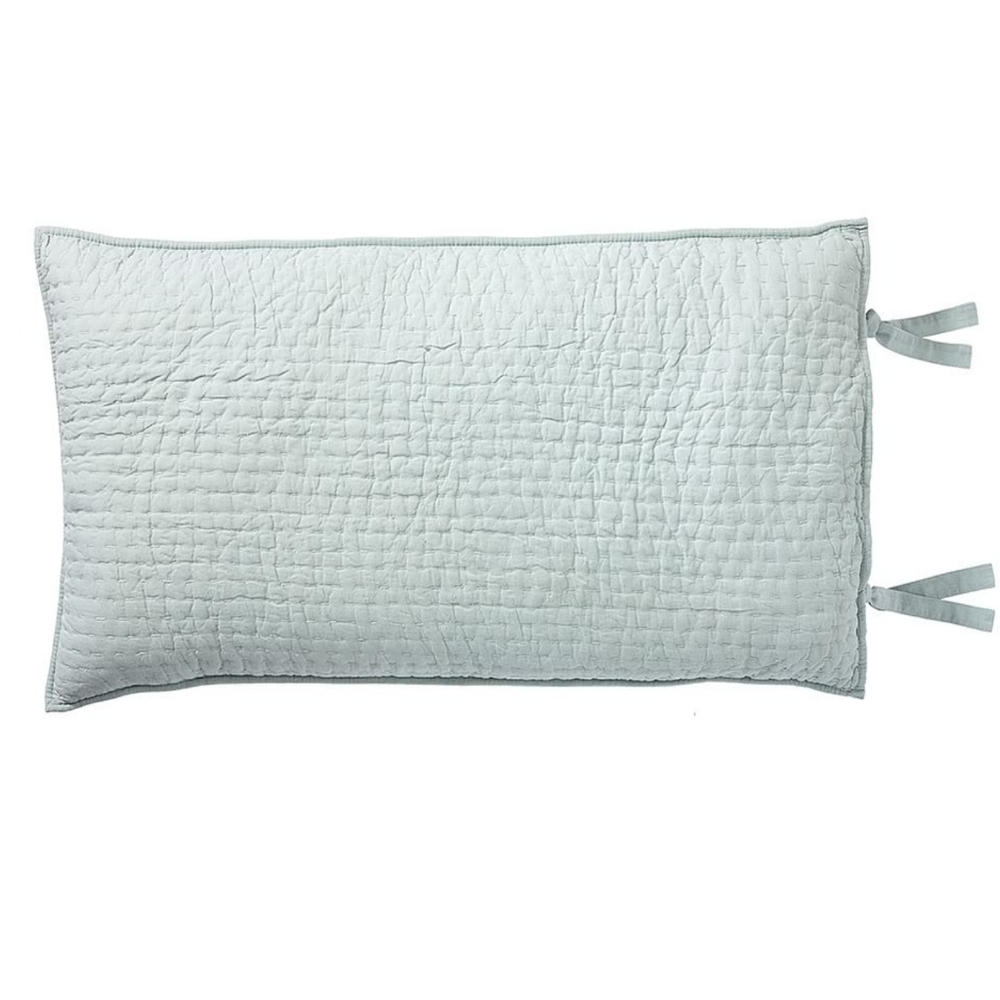 Pottery barn NWT porcelain blue pickstitch King sham